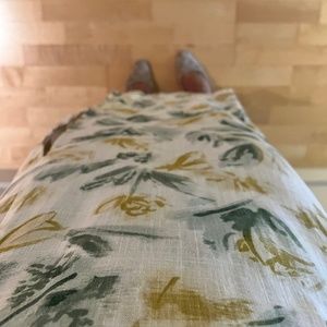 ZARA linen viscose floral dress